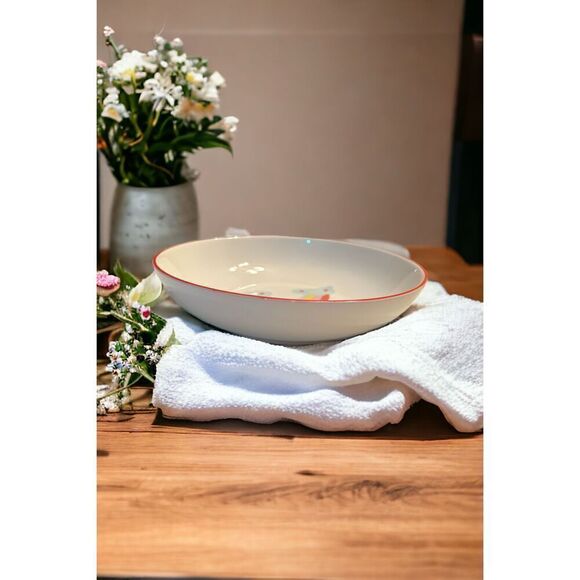 Hello Kitty 46 Oz. Ceramic Pasta Bowl Brand New Sanrio 9” Rainbow Plate Dish - Picture 4 of 4